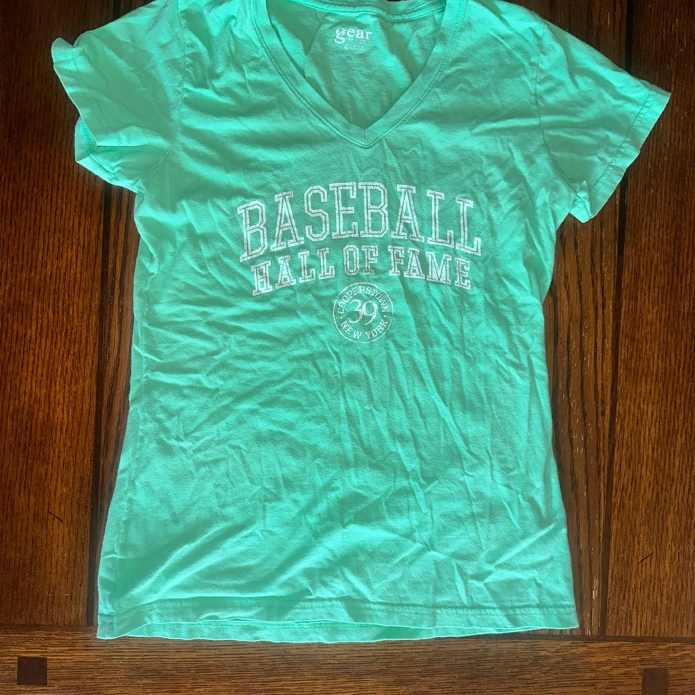 Gear Green Baseball Hall of Fame Tee